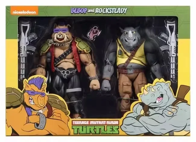 Mutant Ninja 7 Inch Rocksteady Bebop Articulated Action Figures PVC Collectible Cartoon Character Model Toy Anime Ornament Gifts - Image 7