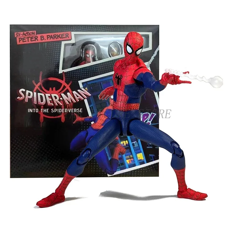 Sentinel Sv Action Miles Morales Action Figure Spiderman Model Marvel Spider-Man Into the Spider-Verse Peter Parker Figurine Toy - Image 11