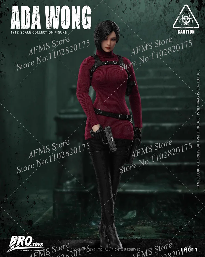 BROTOYS LR011 1/12 Scale Collectible Figure Female Spy Agent Ada Wong Full Set  6Inch Women Soldier Action Figure Dolls Toys