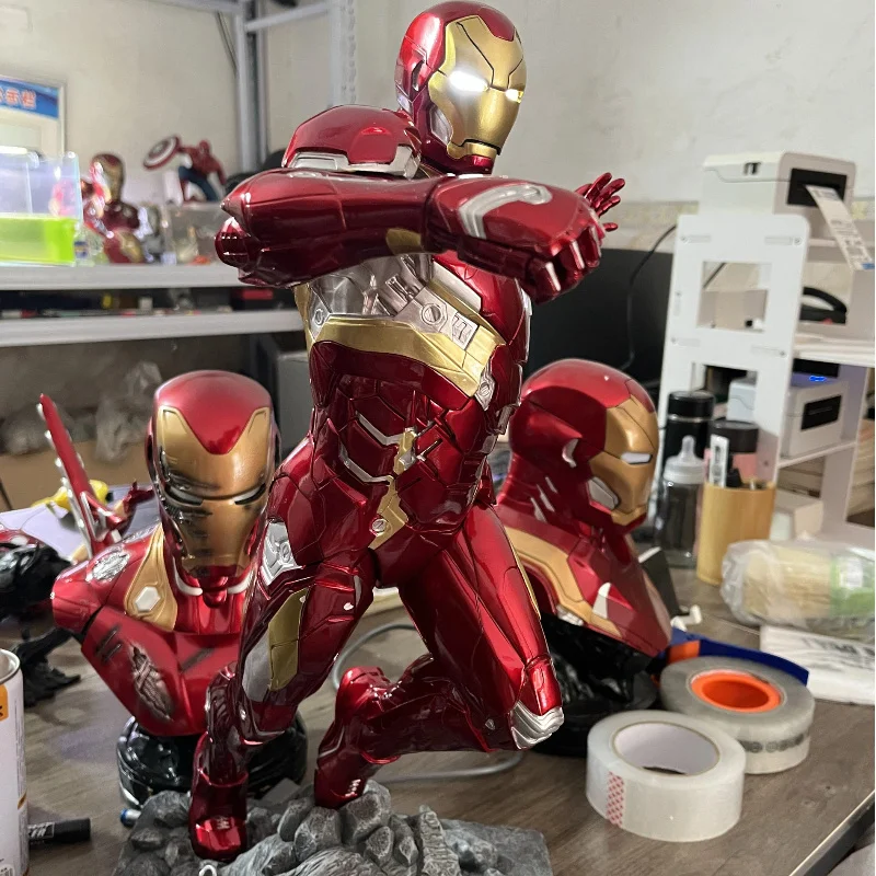 Marvel Avengers Iron Man Mk46 Led Light Up Action Figure High Detail Collectible Model Room Decoration Surprise Gift For Fans - Image 5