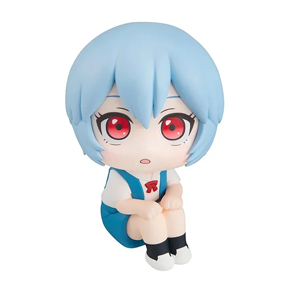 10CM Anime Evangelion Ayanami Rei Figure Souryuu Asuka Langley Look Up EVA Sitting Doll Aciton Figure PVC Ornament Model Toys - Image 9