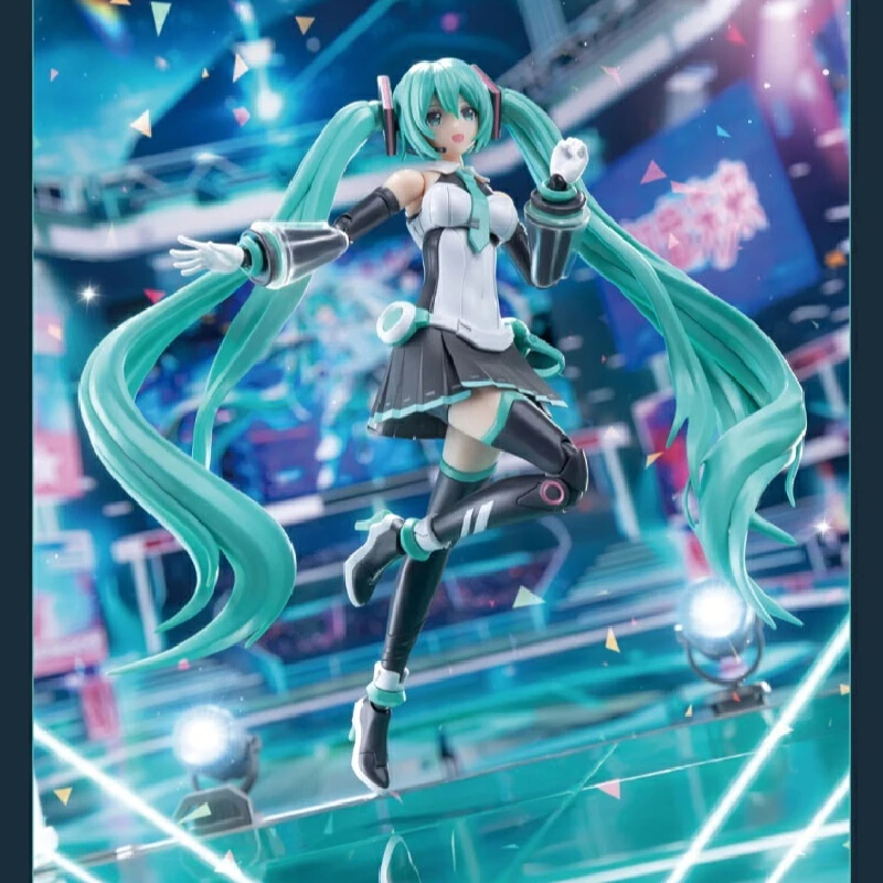 SOSKILL Hatsune Miku Sing for the Future Plastic Model Kit Color-Changing Stage Lights With Bonus Items Collectible Figure