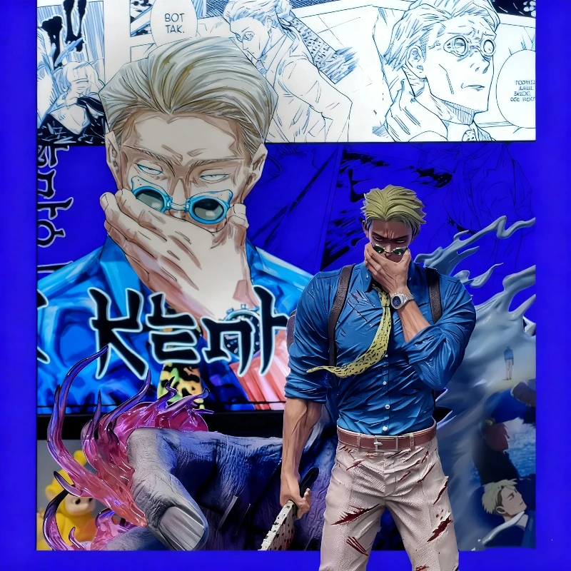 Jujutsu Kaisen 1/6 Nanami Kento 32cm Action Figures PVC 3-Head Statue Collectable Anime Model Toy Exquisite Ornament Boy Gift