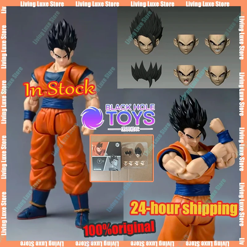 In Stock Black Hole Toys Son Gohan Head Sculpt Dragon Ball Mystic Ultimate Son Goku Head Accessories Anime Action Figure Toys