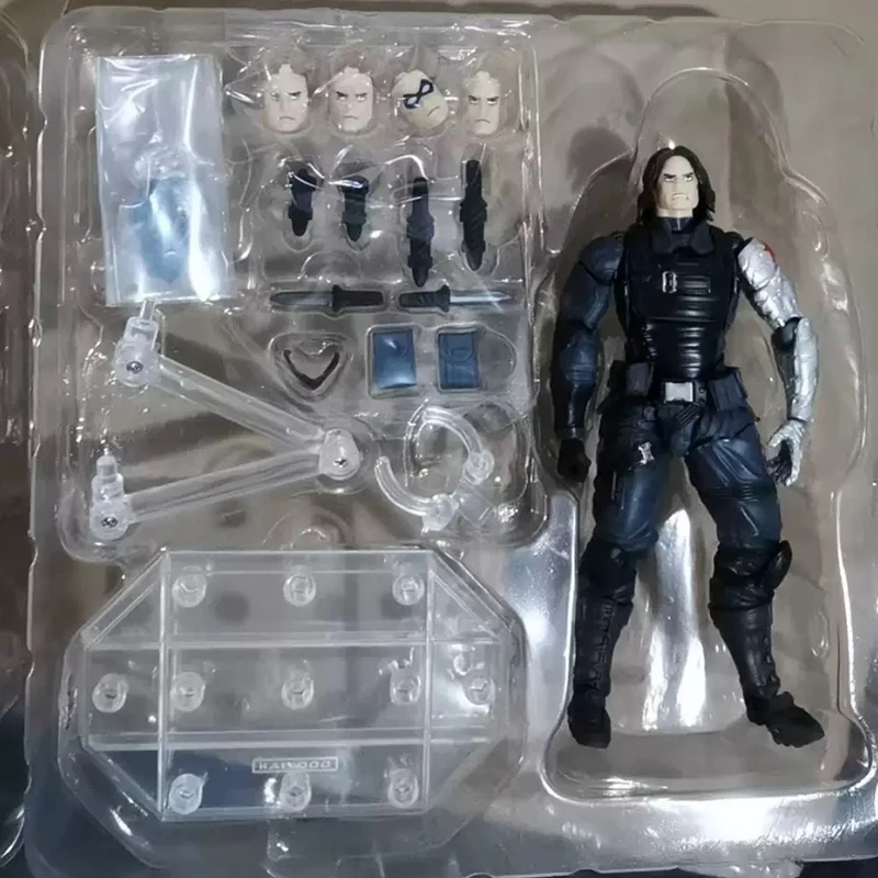 Moon Knight Figure Revoltech AMAZING YAMAGUCHI Avengers Marc Spector Winter Soldier Action Figurine PVC Movable Model Toys Gifts - Image 10