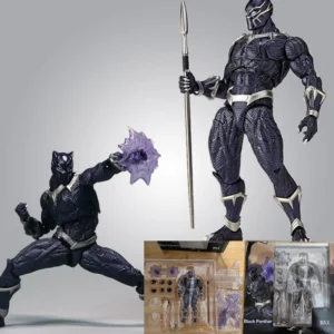 Black Panther Revoltech Yamaguchi Figure Black Panther King of Wakanda Action Figures Toy Model Collection Doll Birthday Gifts