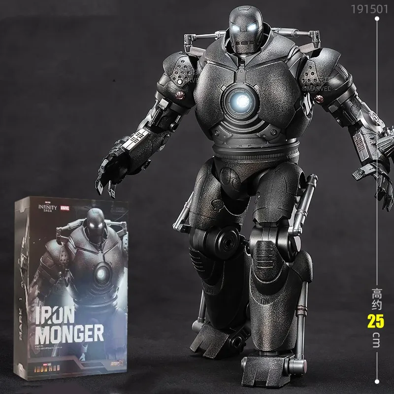 Original ZDTDS Iron Man Tony Stark Whiplash Blacklash Iron Monger MK3 Action Figure Collection Movie Model Doll Toys XMAS Gifts - Image 9