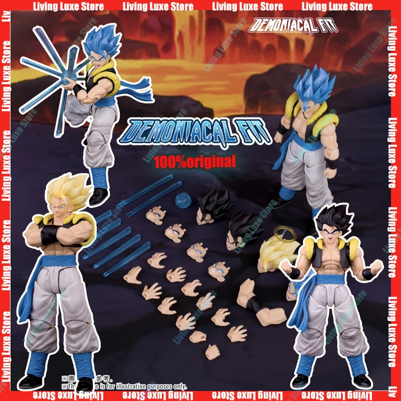 In Stock Demoniacal Fit Gogeta Figure Dragon Ball Z SHF Hero Waltz Gogeta The Supreme Dance Super Saiyan Trunks Action Figures