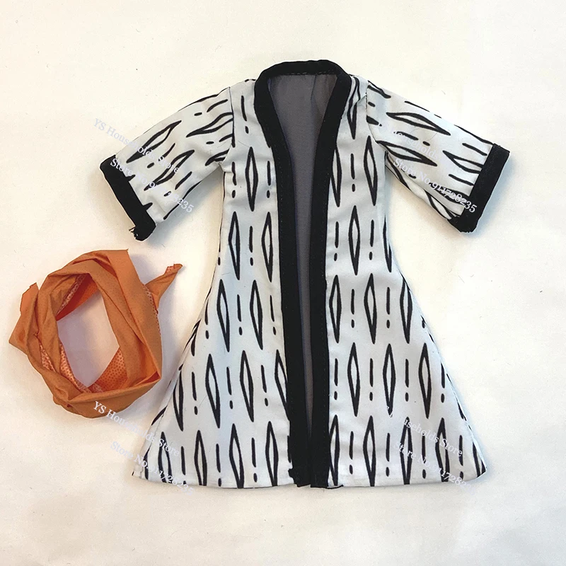 1/12 Anime One Piece Roronoa Zoro Man Soldier Mini Hemline Long Black Green Windbreaker Coat Toys Accessory For 6" Shf Figure - Image 10