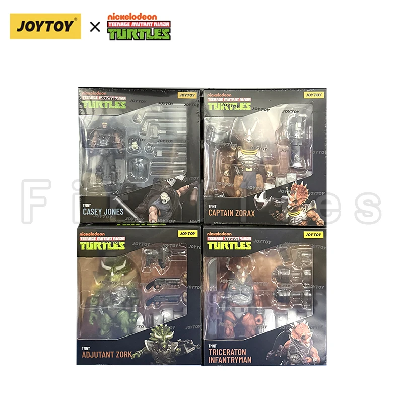 1/18 JOYTOY Action Figure Turtles-Captain Zorax Adjutant Zork Triceraton Infantryman Casey Jone Anime - Image 6