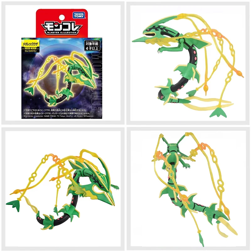Original Pokemon Figures Shiny 50% Forme Zygarde Mega Rayquaza Terapagos Terastal Form Gigantamax Charizard ML Collection Model