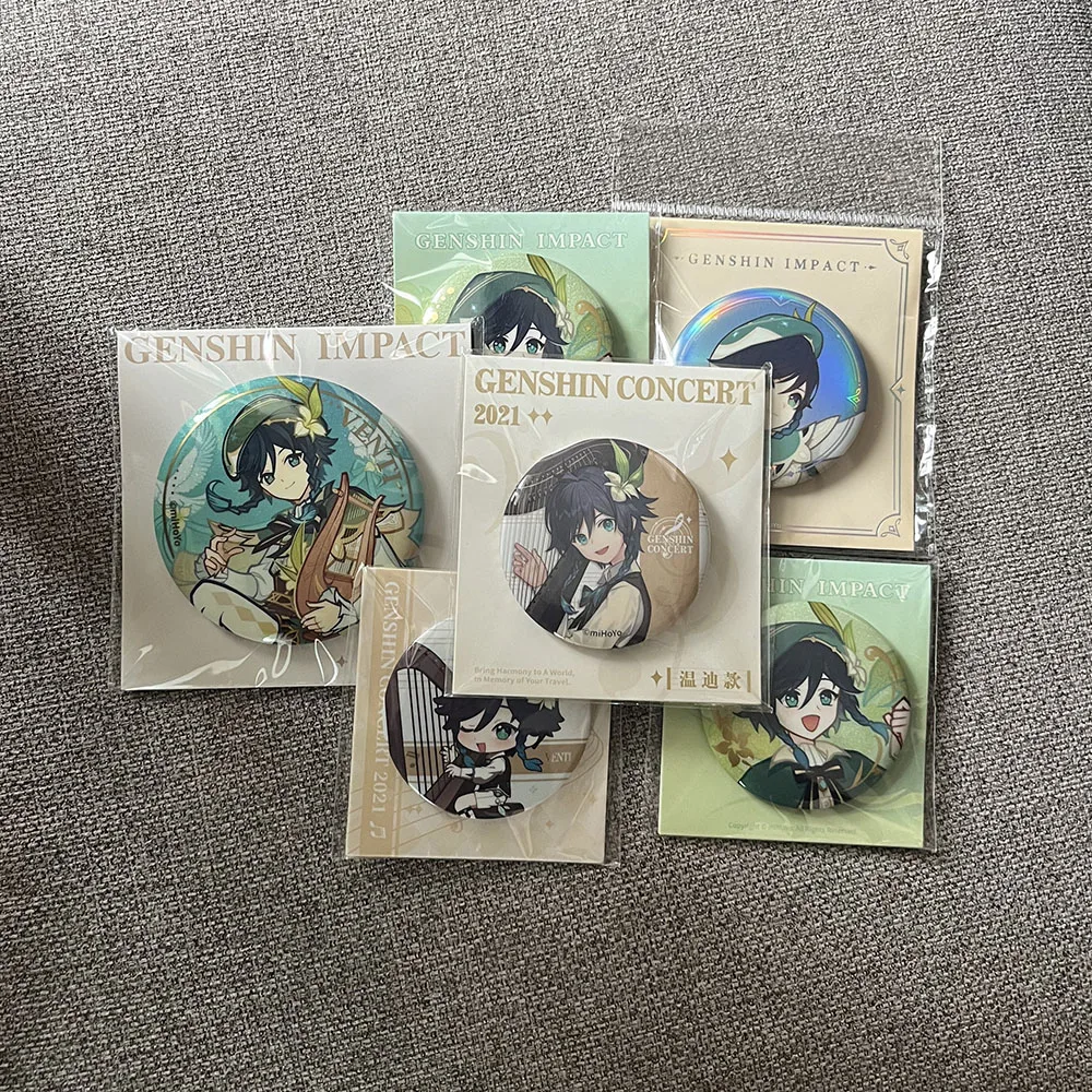 Sunsyea Official Genshin Impact Merch From miHoYo Venti Badge Anime Collection