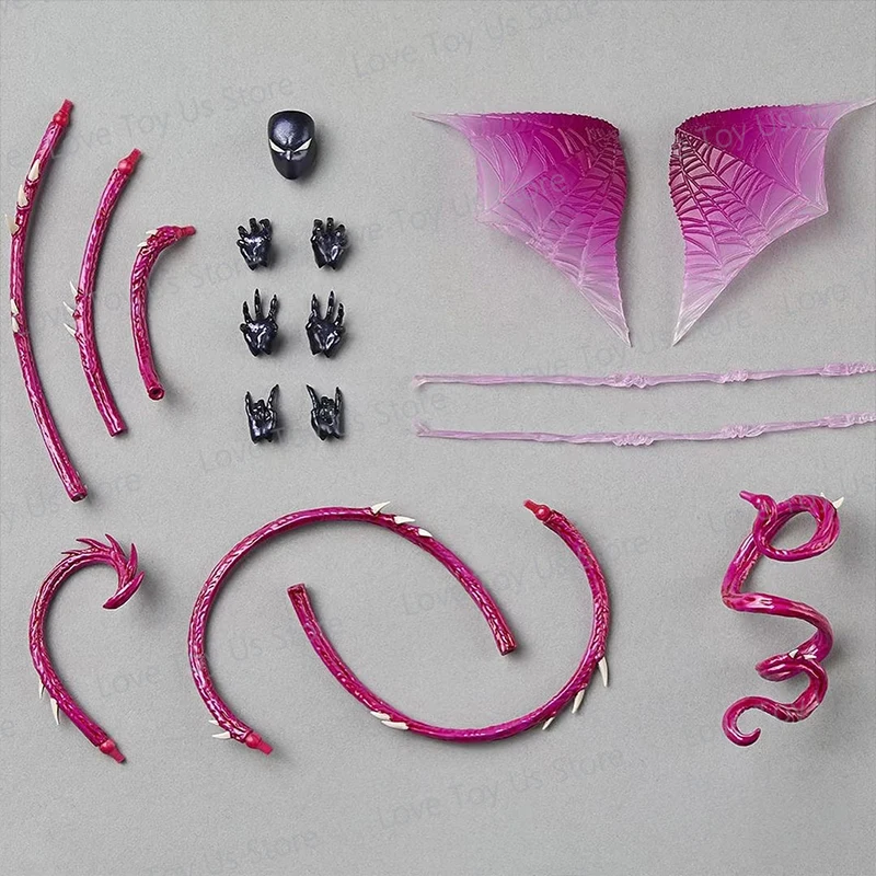 NEW KO KAIYODO REVOLTECH SPIDERMAN GWENOM Anime Action Figures Revoltech Amazing Yamaguchi Gwenom Venomized Gwen Stacy Model Toy