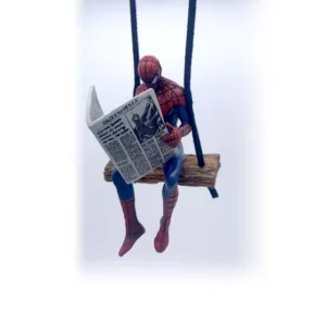 New 4 styles Anime Spider-Man Q Version Action Figure PVC Model Toys doll Car pendant decoration Collection Gifts