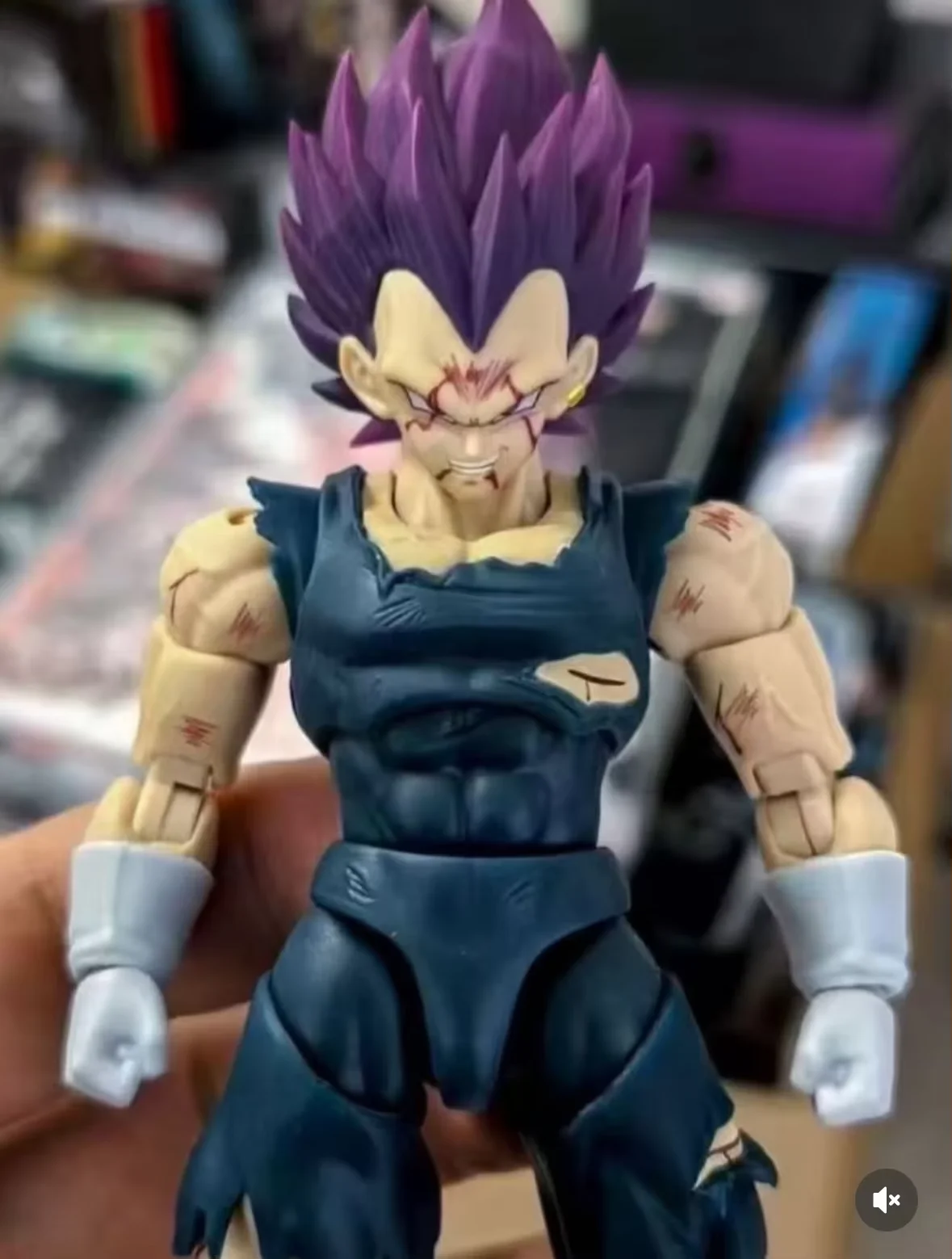 HOT Air&OQ Studio Dragon Ball Super Vegeta Ultra Ego Head Sculpt Model Accessory for SHF Action Anime Figure Collectible Toys - Image 3