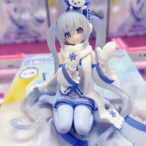 In Stock Genuine Furyu Hatsune Miku Snow Miku Sky Towm 10th Anniversary！Limited Edition Noodle Stoppe Model Toy Snow Miku Toy