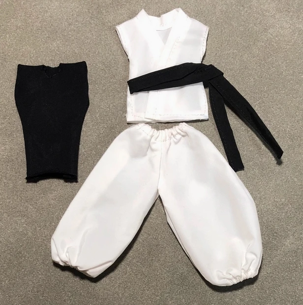 Handmade 1/12 Japanese Anime College Uniform Frock Taoist Robe Combat Clothing Accessories for SHF Romankey Action Figure - Image 7