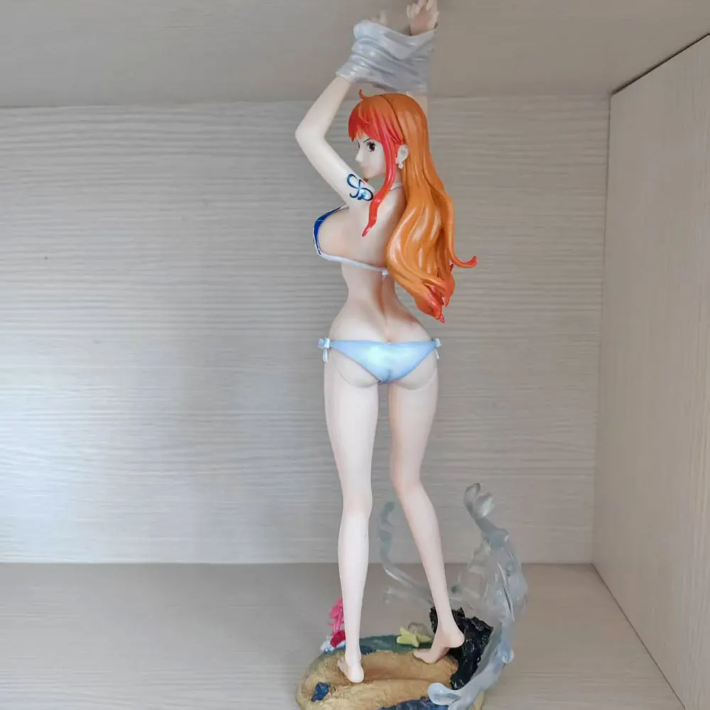 34 cm One Piece anime Nami Figure Model Gk Statue Collectible Display for Desktop Decoration