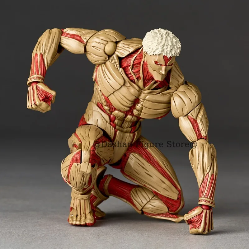 Attack on Titan Figure Revoltech The Armored Titan Action Figures Amazing Yamaguchi Yoroi no Kyojin Reiner Braun PVC Model Toys - Image 3