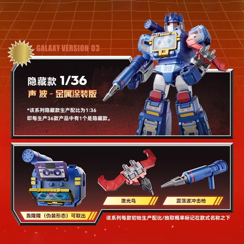 Original Blokees Hero Transformers Galaxy Version Vol.3 Blind Box Soundwave Assembly Model Peripheral Collection Toys Kids Gifts - Image 15