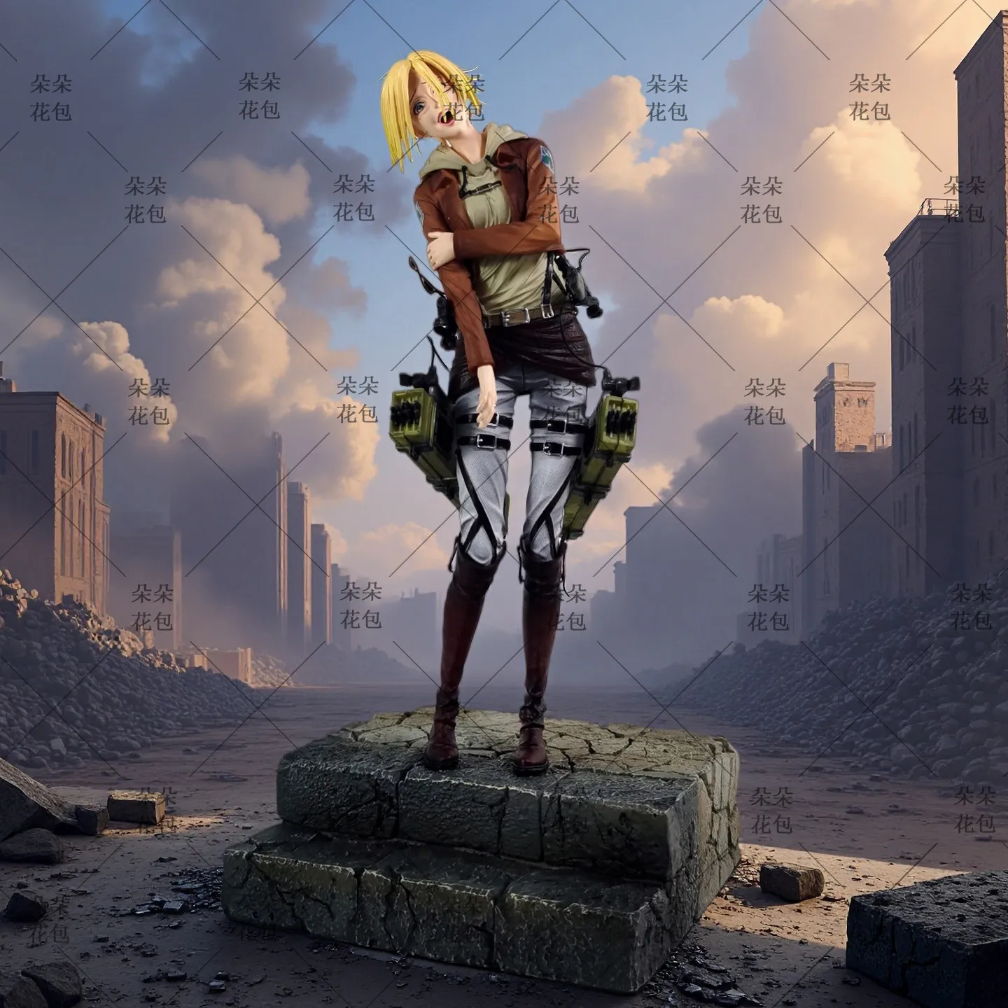 In Stock Attack On Titan Anime Figures Annie Leonhart Figures Pvc Statue Collection Model Room Decoration Birthday Gift Toys - Image 6