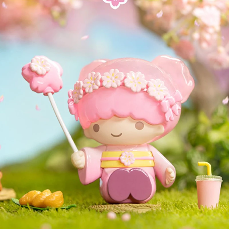Sanrio Blossom And Wagashi Series Blind Box Cute Kuromi Cinnamoroll Melody Pocahcco Pompompurin Action Figure Suprise Bag Toys - Image 9
