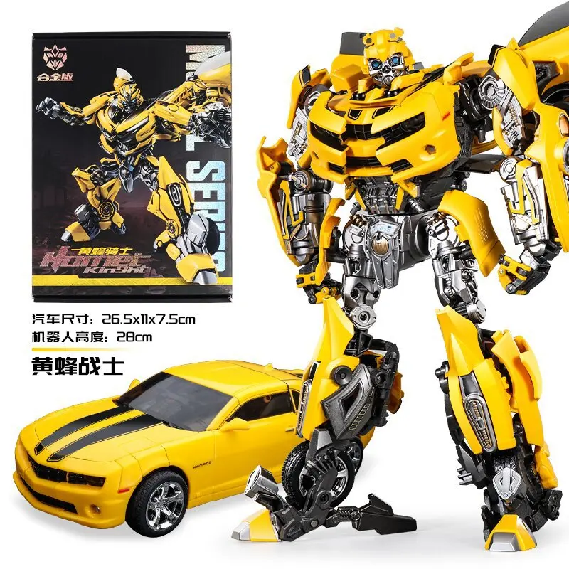 30CM Transformation Optimus Prime Bumblebee Megatron Black Gold Robot Toy Alloy Star Commander Truck Car Toy Action Figure Gift - Image 10