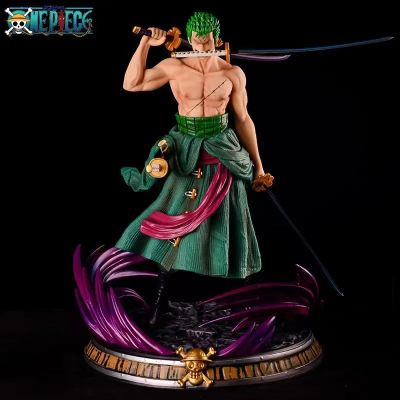 35cm ONE PIECE Anime Figure Roronoa Zoro Statue Collection Action Figurine Gift Model Doll Collection Statue Children Gift Toys