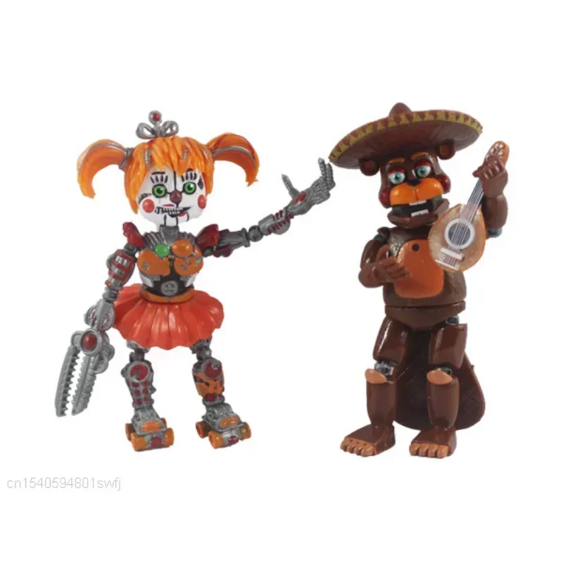 6pcs FNAF Figures Freddy Bonnie Foxy Fazbear Bear Five Nights PVC Model Action Figures Toys for Kids Birthday Gift - Image 5