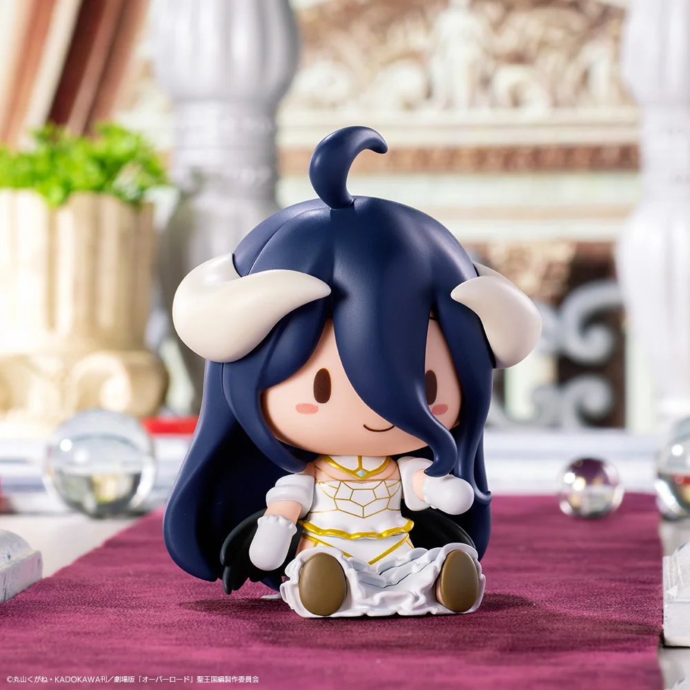 In Stock Original S-FIRE Fuwa Petit OVERLORD Albedo Q-version Doll Cartoon Creative Computer Ornament Anime Collectible Gift