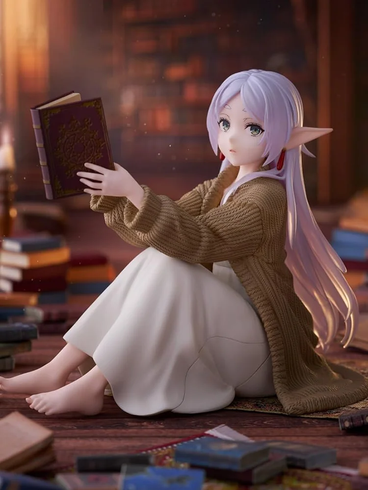 Original Genuine Taito Frieren: Beyond Journey'S End 13cm Frieren Sitting Posture Figures Collection Figures Model Toys - Image 4