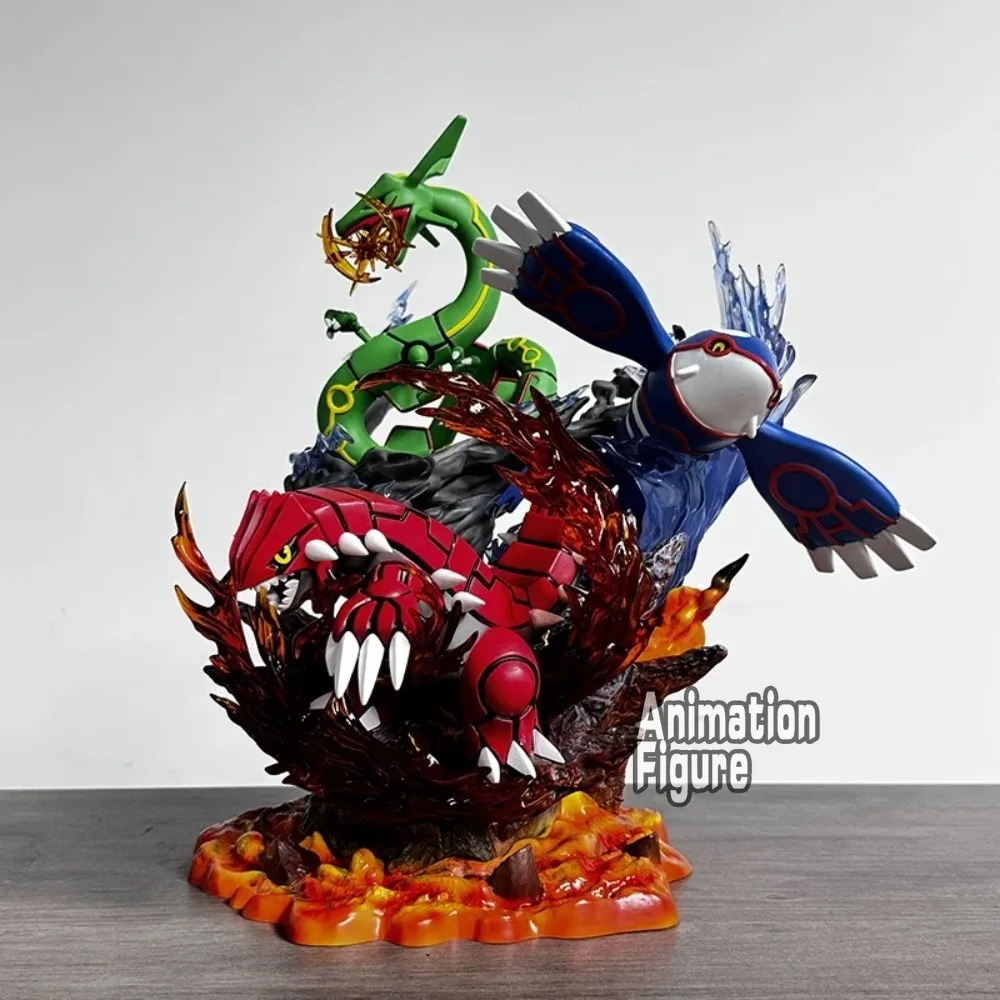 35cm/13.78in Anime Pokemon Figure Groudon Kyogre Rayquaza Action Figures Pvc Collection Model Toys for Childre Gifts - Image 4