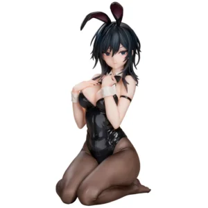 Anime Figure Black Bunny Yokoyama Ishimi 17cm Kneeling PVC Statue Collectible Model Gift for Christmas Present