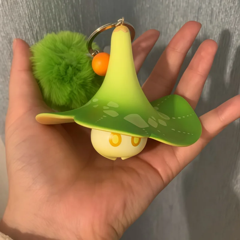 Genshin Impact Official Authentic Floating Grass Mushroom Hard Plastic Metal Pvc Creative Bag Wall Decoration Toy Gift