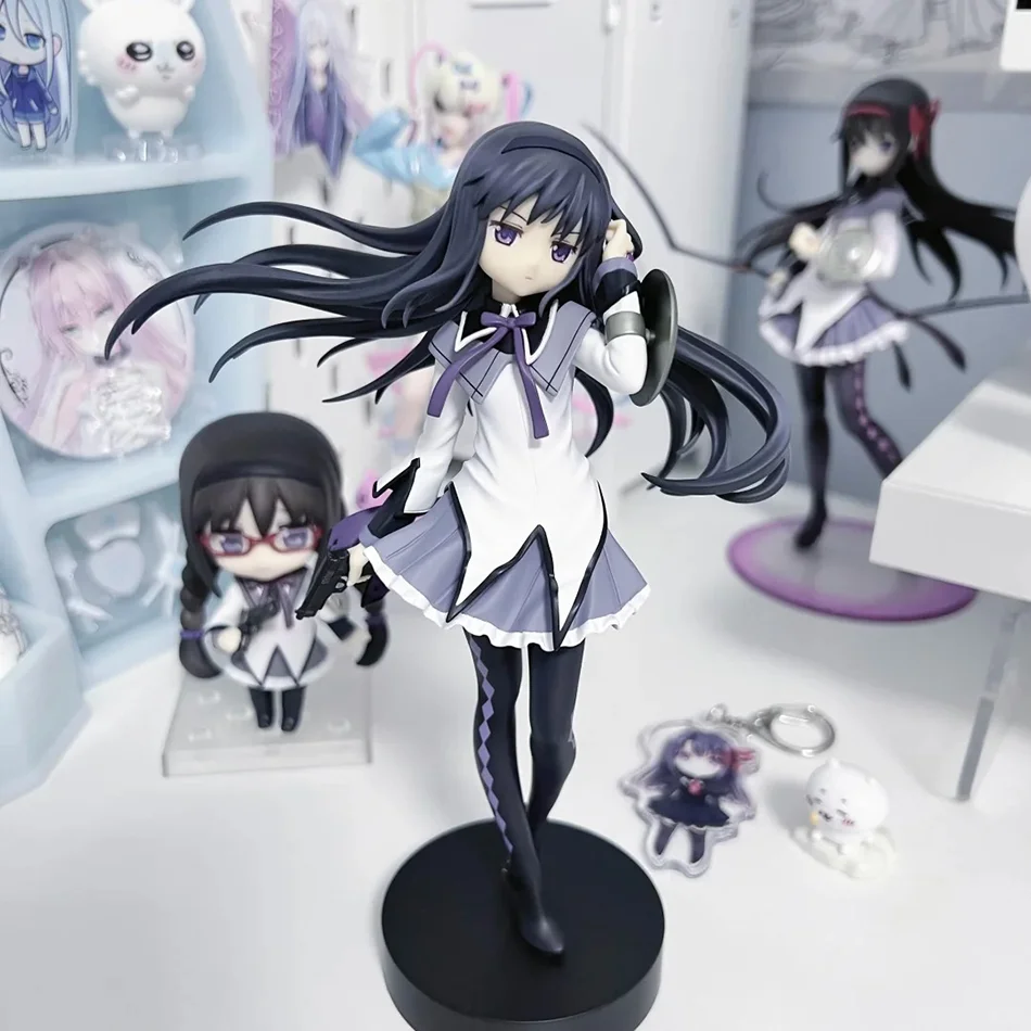 Anime Puella Magi Madoka Magica Figure 17cm Akemi Homura Action Figural Pvc Model Kawaii Decoration Doll Kids Toy Birthday Gift