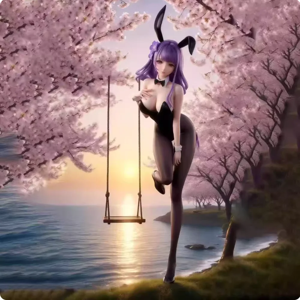 Genshin Impact Figure miHoYo Raiden Ei Beelzebul Anime Kafka Bunny Girl PVC Action Figure Toy Game Statue Adult Collection Model