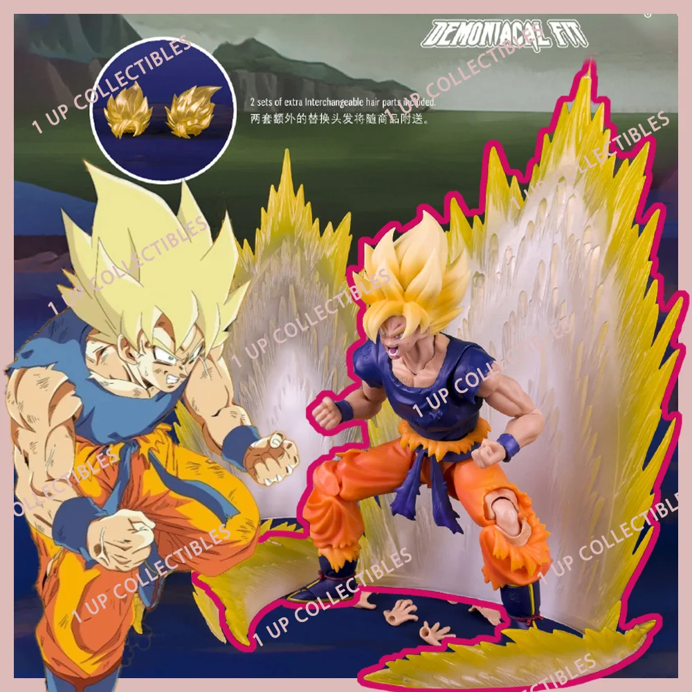 New Demoniacal Fit Fury Awakening Son Goku Action Figure Dragon Ball Z Super Saiyan Anime Figure SHF Collectible Model Gift Toy