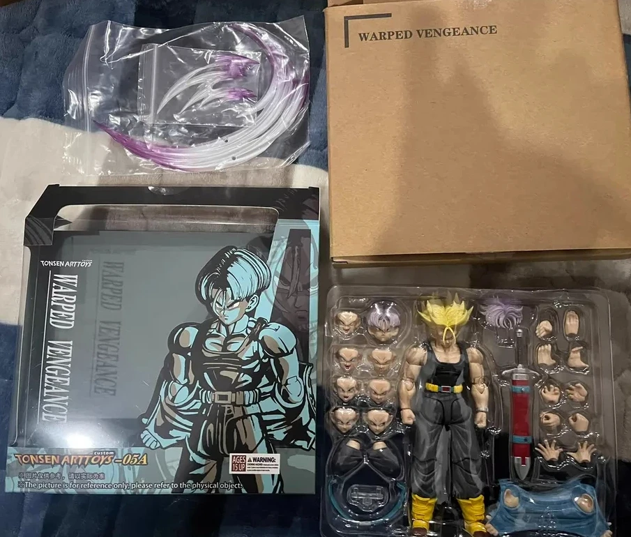 Tonsenarttoys Tonsen Arttoys Kamione Trunks 05a 05b Dragon Ball Z Super Saiyan SSJ SSJ2 Anime Action Figures Models Toys Gifts