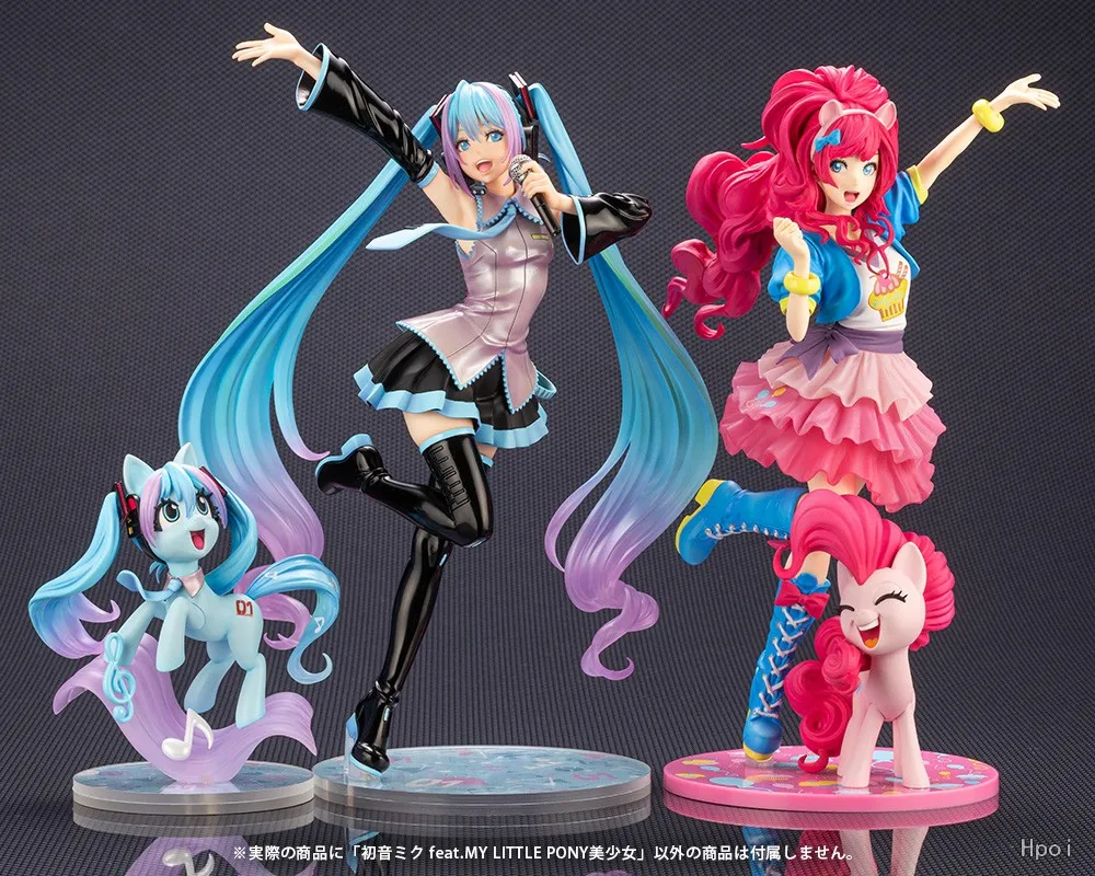Game My little Pony Bishoujo Statue Pinkie Pie Fluttershy Japanese Anime Girl PVC Action Figure Toy Collection Model Doll Figma - Image 4