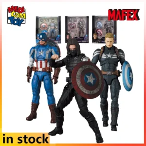Medicom Toy Original MAFEX Finished Product Movable Captain America 2  Action Figure Model Toys CollectibleGifts for Friend