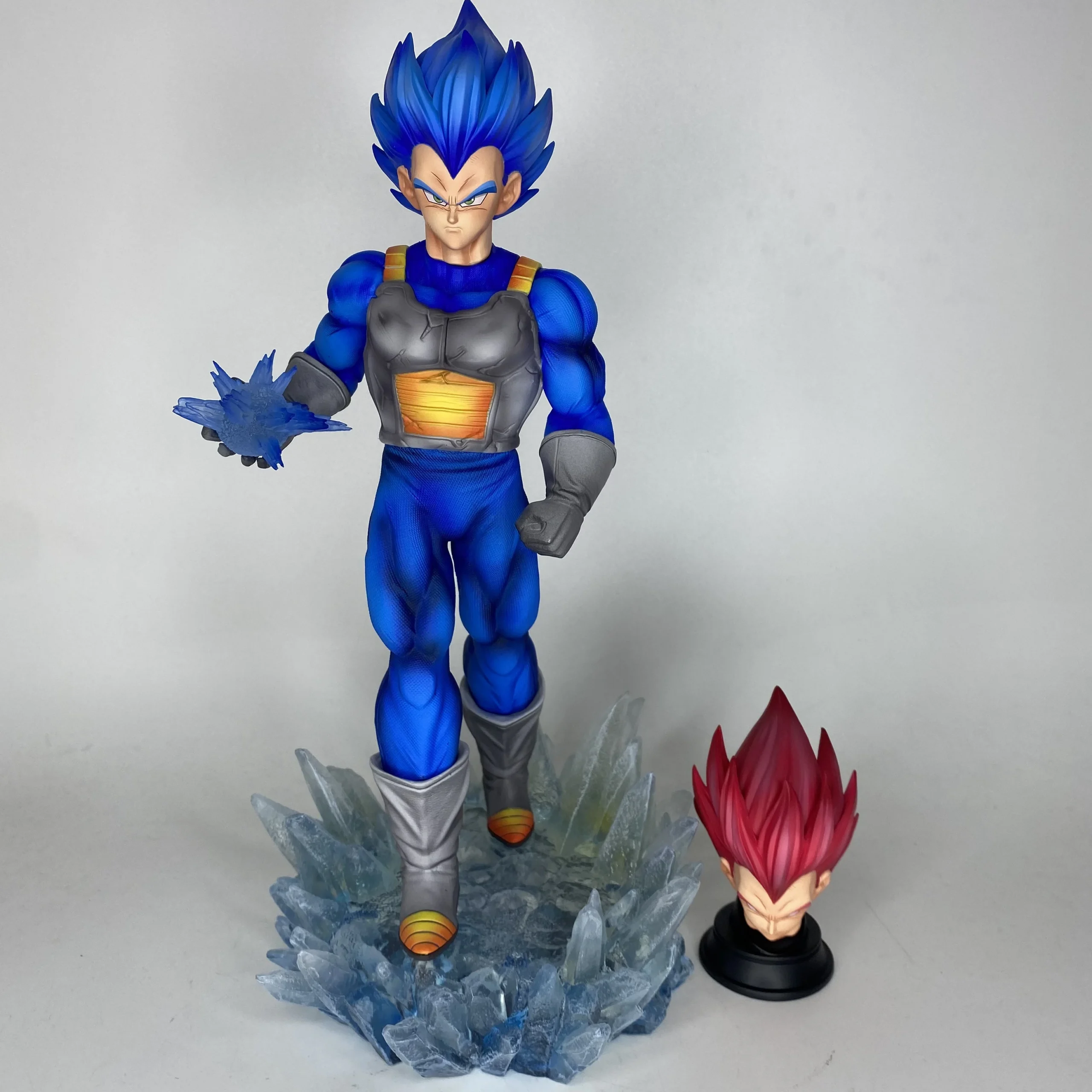JT Studio Fully Painted Dragon Ball Handmade Super Saiyan Super Blue Vegeta Anime Model Ornament Wholesale