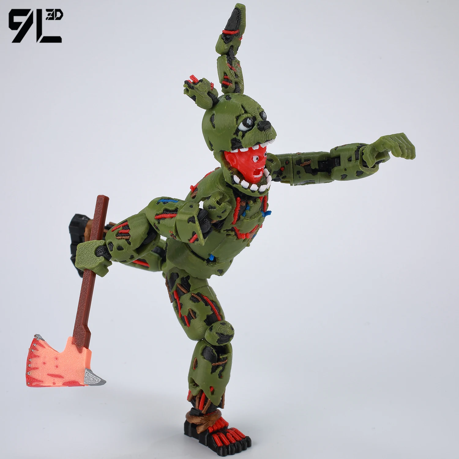 9L3D Printed FNAF Freddy Fazbear’s Pizza Springtrap Toys Action Figures Anime Model Lucky13 Dummy13 Titan13 Ornaments Gifts