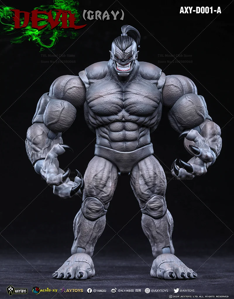 In Stock Original  AXYTOYS D001 D002 Deluxe Edition 1/12 Scale Muscle DEVIL 7-inch Full Set Action Figure Male Soldier Toys