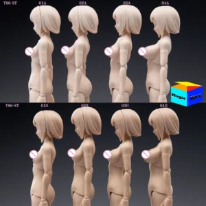 86TOYS T86-ST 1/12 Soldier Female Cute Anime Head Super Flexible Joint Body White/Wheat Skin 6 inch Action Figure Doll Model