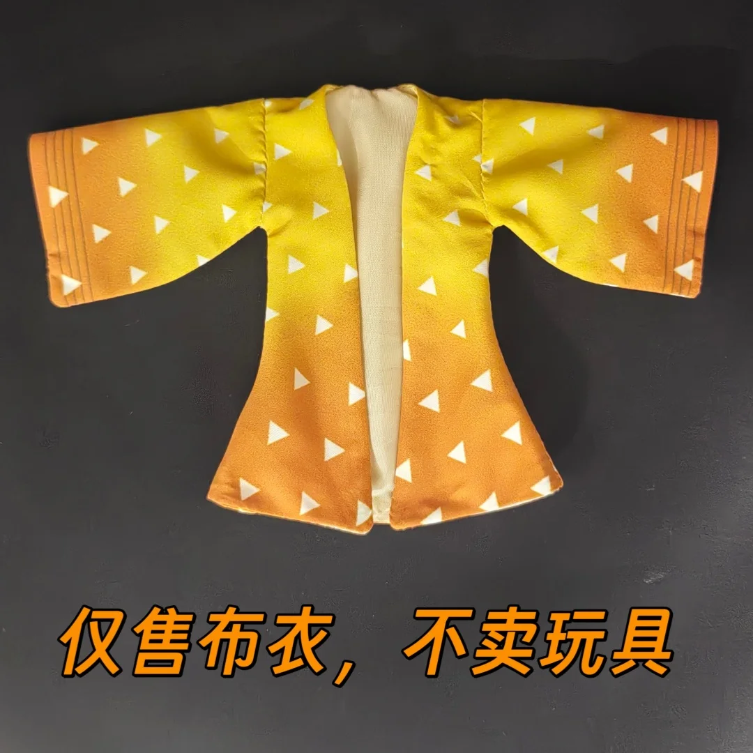 Demon Slayer Shf Anime Handmade Agatsuma Zenitsu Cloak kimono and feather weaving Built In Iron Wire Is Suitable for 1/12 Toy - Image 7