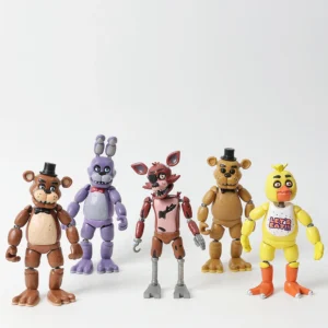 5 Inch Freddy Bonnie Chica Foxy Nightmare Articulated Toy Figure