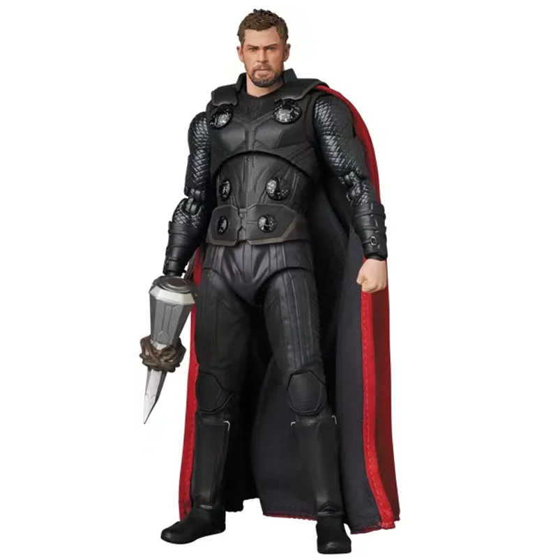 Marvel Avengers Super Hero Thor Movable Joint Weapons Set Figurine Toys Pvc Battle Form 3 Heads Collectable Decor Toy Xmas Gift - Image 7