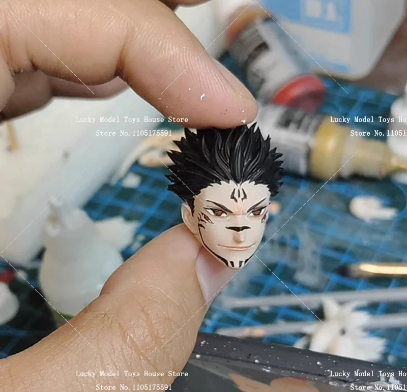 1/12 Fushiguro Toji Sukuna Gojo Anime Male Delicate Painted Head Sculpt Model Toys Customzation For 6" Shf Romankey Vtoys Body - Image 7