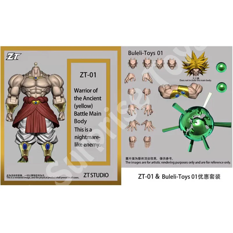 ZT Studio Broly Figure Dragon Ball Super Saiyan Broly 10 Inches Warrior Of The Ancient Anime Action Figure Model Toys Gifts - Image 5