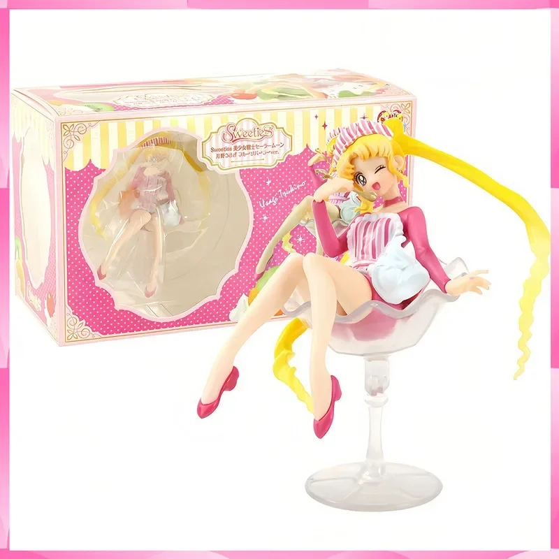 12cm Sailor Moon Anime Figures Tsukino Usagi Action Figurine Pvc Kawaii Cute Model Collection Statue Toys Cute Christmas Gifts